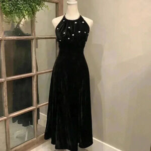 Momoshero Beaded Halter Dress